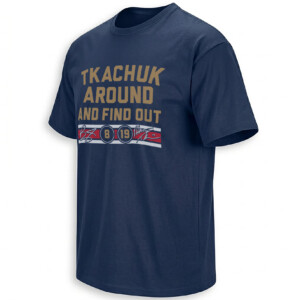 TKACHUK AROUND AND FIND OUT SHIRT – Matthew & Brady Florida Panthers Brothers Tee