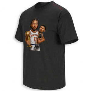 WEMBY BABY SHIRT – Jalen Brunson Holding Wemby Knicks Champions Tee B