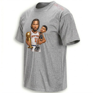 WEMBY BABY SHIRT – Jalen Brunson Holding Wemby Knicks Champions Tee G