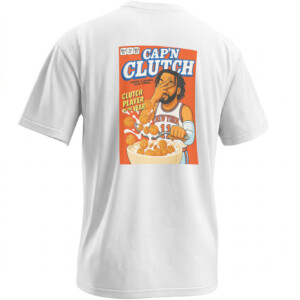 CAP’N CLUTCH SHIRT – Jalen Brunson Knicks Cereal Box Tee