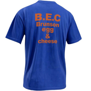 B.E.C SHIRT – Brunson Egg & Cheese Knicks Bodega Tee