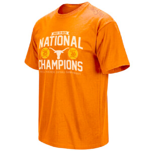 BACK TO BACK NATIONAL CHAMPIONS SHIRT – Texas Longhorns Softball Tee O