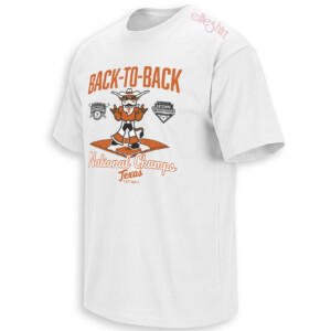 BACK TO BACK NATIONAL CHAMPS SHIRT – Texas Longhorns Softball Tee W