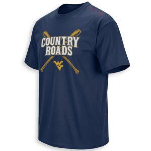 COUNTRY ROADS SHIRT – West Virginia Mountaineers Baseball Tee