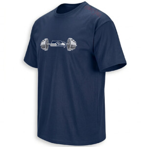 SEAHAWKS BARBELL SHIRT – Seattle Football Training Camp Tee