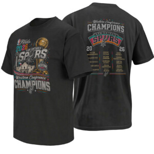 SPURS WESTERN CONFERENCE CHAMPIONS SHIRT – San Antonio 2026 NBA Finals Roster Tee