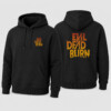 EVIL DEAD BURN HOODIE – Viral Horror Movie Staff Logo Tee FB