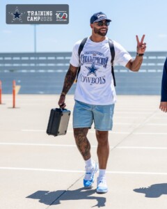 01 SUPER BOWL XXX CHAMPIONS COWBOYS SHIRT Dak Prescott Training Camp 2026 Outfit1