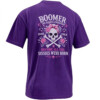 BOOMER THE BADASS GENERATION SHIRT – 1946–1964 Women’s Skull Back Print Tee