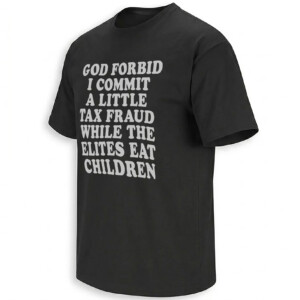 GOD FORBID I COMMIT A LITTLE TAX FRAUD SHIRT – Anti Elite Meme Tee