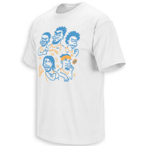 KNICKS CARTOON ROSTER SHIRT – New York 2026 Front And Back Tee F