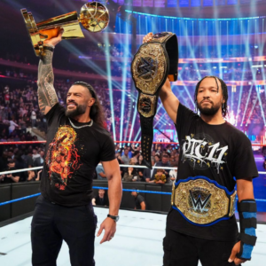 03 OTC 11 SHIRT – Jalen Brunson x Roman Reigns WWE MSG Tee1