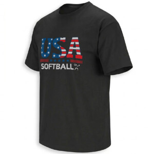 USA SOFTBALL SHIRT – Stars and Stripes Patriotic Batter Tee B