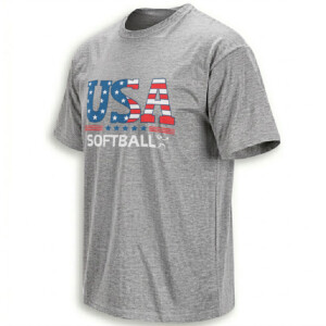 USA SOFTBALL SHIRT – Stars and Stripes Patriotic Batter Tee G