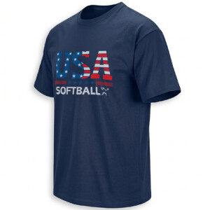 USA SOFTBALL SHIRT – Stars and Stripes Patriotic Batter Tee N