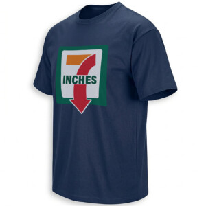 7 INCHES SHIRT – Retro Convenience Store Logo Parody Tee N