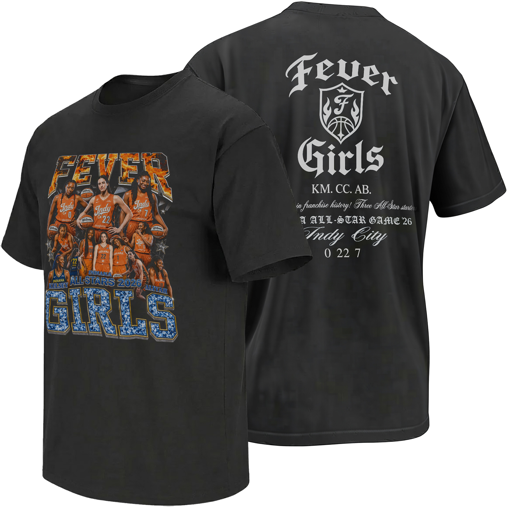 FEVER GIRLS SHIRT Kelsey Mitchell Caitlin Clark Aliyah Boston Indiana Fever 2026 FEVER GIRLS SHIRT Kelsey Mitchell Caitlin Clark Aliyah Boston Indiana Fever 2026