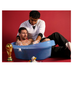 04 LAMINE YAMAL BATHES MESSI SHIRT – Spain 2026 World Cup Champions Tee