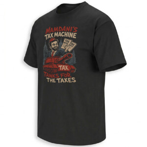 MAMDANI’S TAX MACHINE SHIRT – Tanks for the Taxes NYC Satire Tee