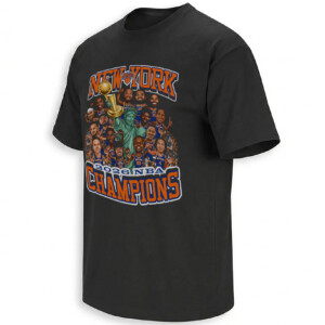NEW YORK 2026 NBA CHAMPIONS SHIRT – Knicks Caricature Roster Tee B