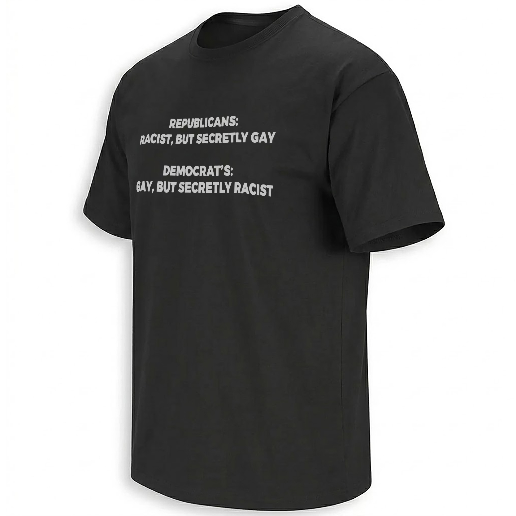 REPUBLICANS RACIST BUT SECRETLY GAY SHIRT – Democrats Political Satire Tee REPUBLICANS RACIST BUT SECRETLY GAY SHIRT – Democrats Political Satire Tee