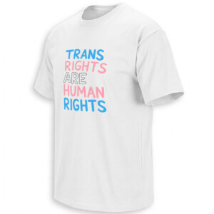 TRANS RIGHTS ARE HUMAN RIGHTS SHIRT – Stefanie Dolson Seattle Storm Pregame Tee