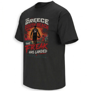 THE FREAK HAS LANDED SHIRT – Giannis Miami Heat South Beach Tee