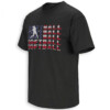 AMERICAN SOFTBALL FLAG SHIRT – Distressed USA Batter Typography Tee B
