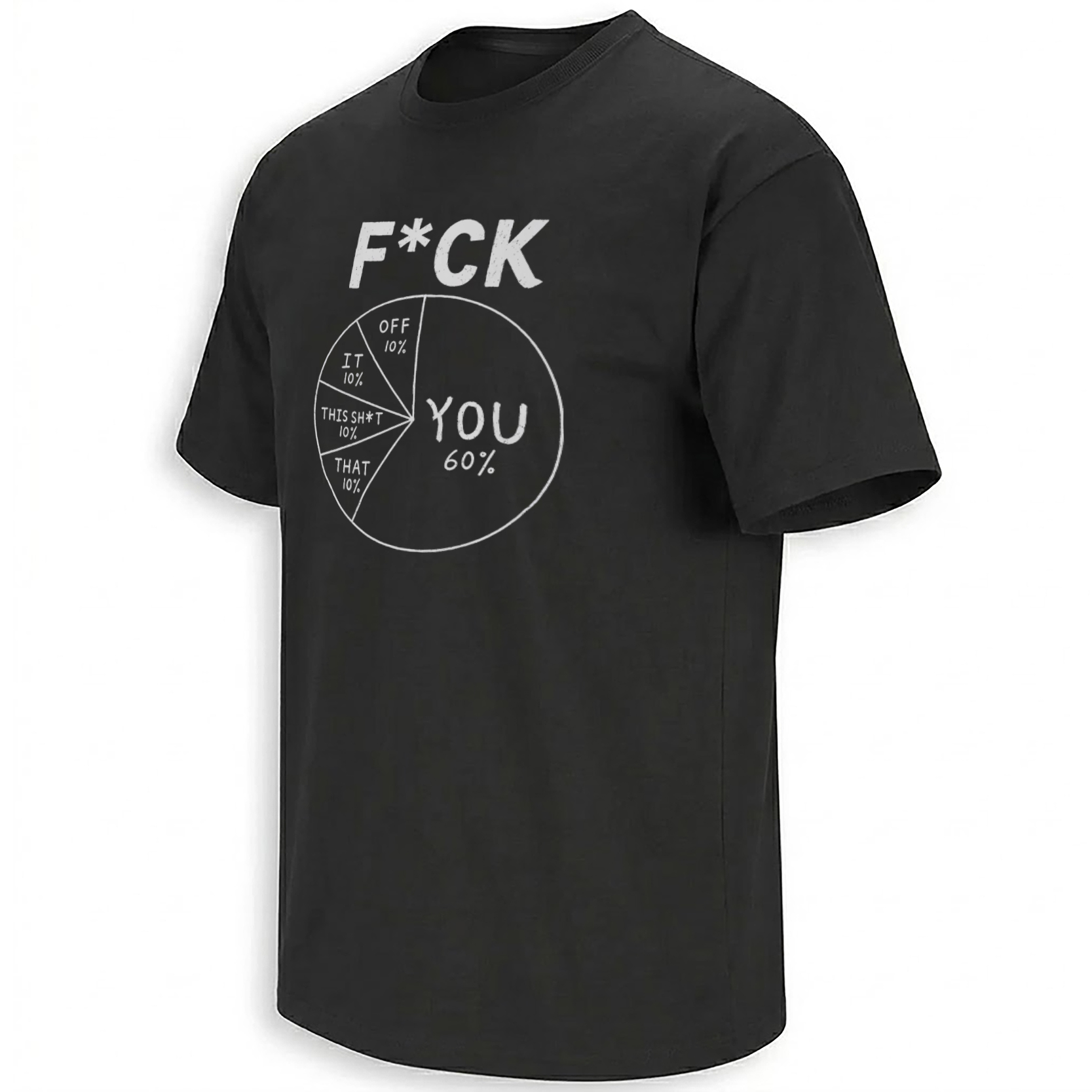 F*CK YOU 60% PIE CHART SHIRT – Funny Sarcastic Graphic Tee F*CK YOU 60% PIE CHART SHIRT – Funny Sarcastic Graphic Tee