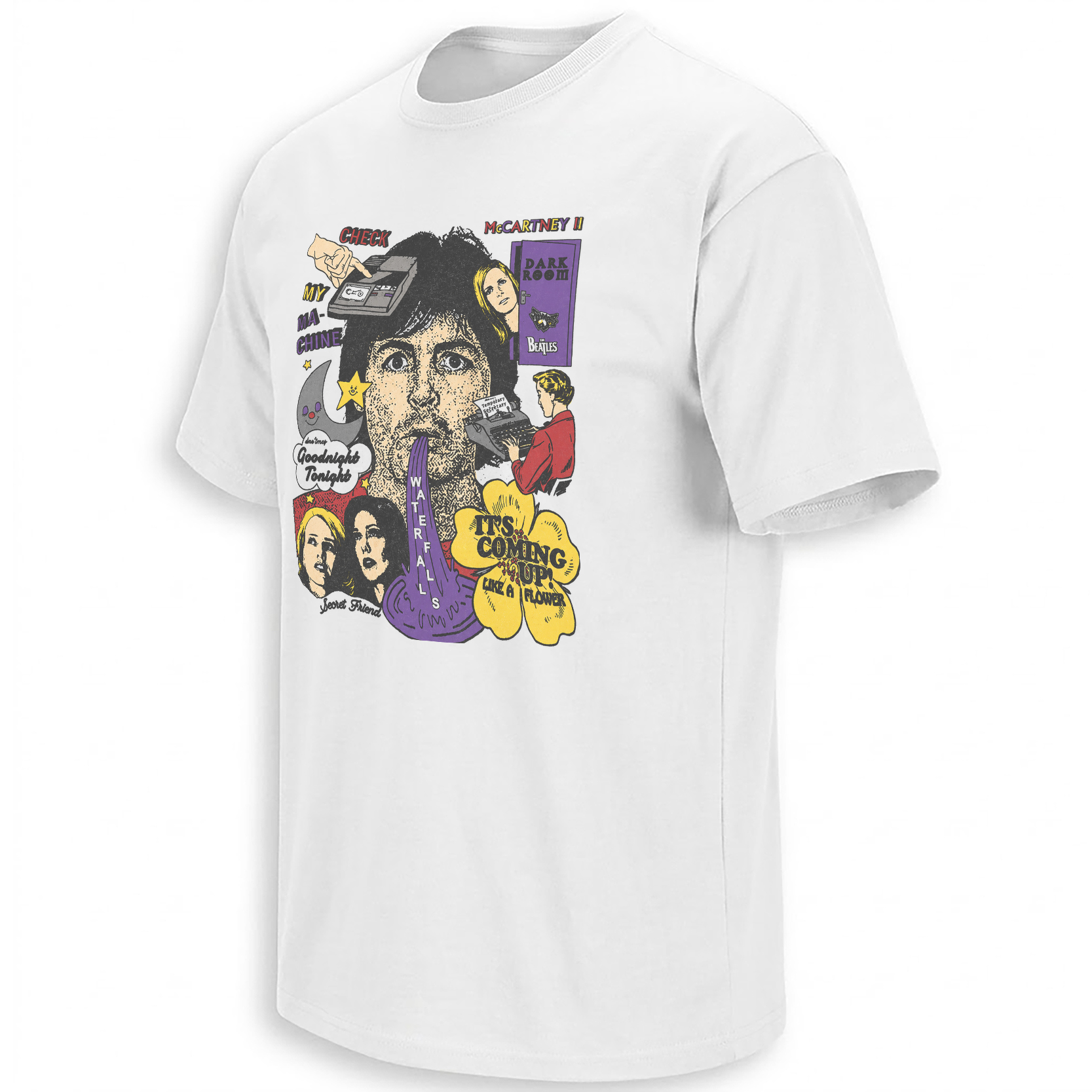 MCCARTNEY II SHIRT – Paul McCartney Experimental Pop Collage Tee MCCARTNEY II SHIRT – Paul McCartney Experimental Pop Collage Tee