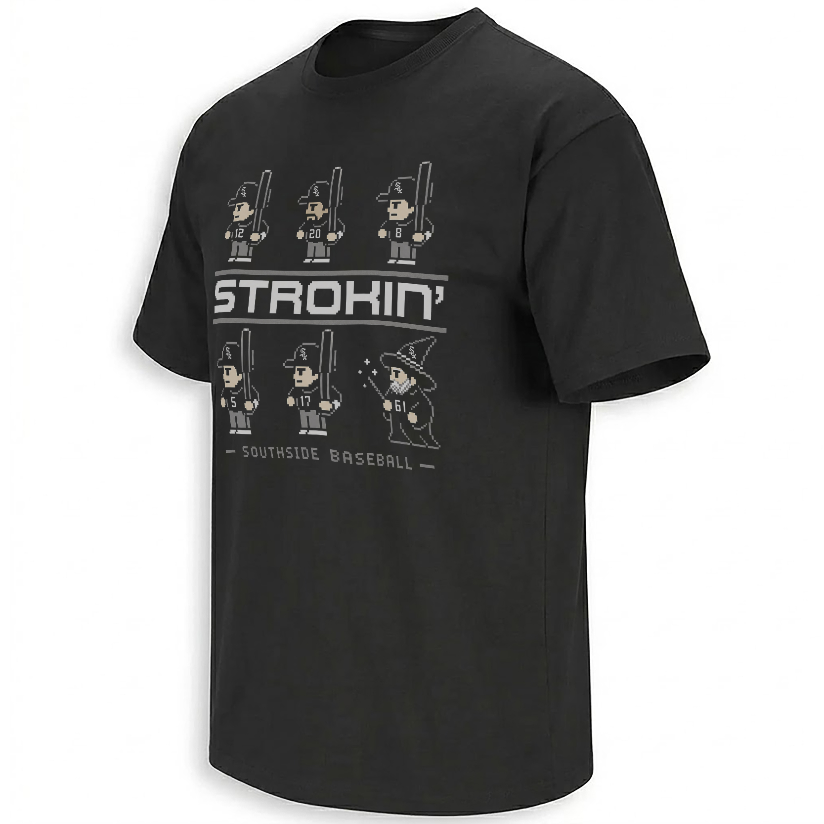 STROKIN’ SHIRT – Chicago White Sox Pixel Sluggers Southside Baseball Tee B STROKIN’ SHIRT – Chicago White Sox Pixel Sluggers Southside Baseball Tee B
