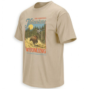 THE ORIGINAL YELLOWSTONE SHIRT – Wyoming Bison Launch Vintage Tee S