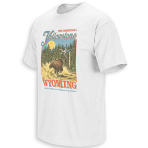 THE ORIGINAL YELLOWSTONE SHIRT – Wyoming Bison Launch Vintage Tee W