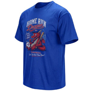 HOME RUN DRAGON SHIRT – Toronto Blue Jays Bark Roar Mascot Tee