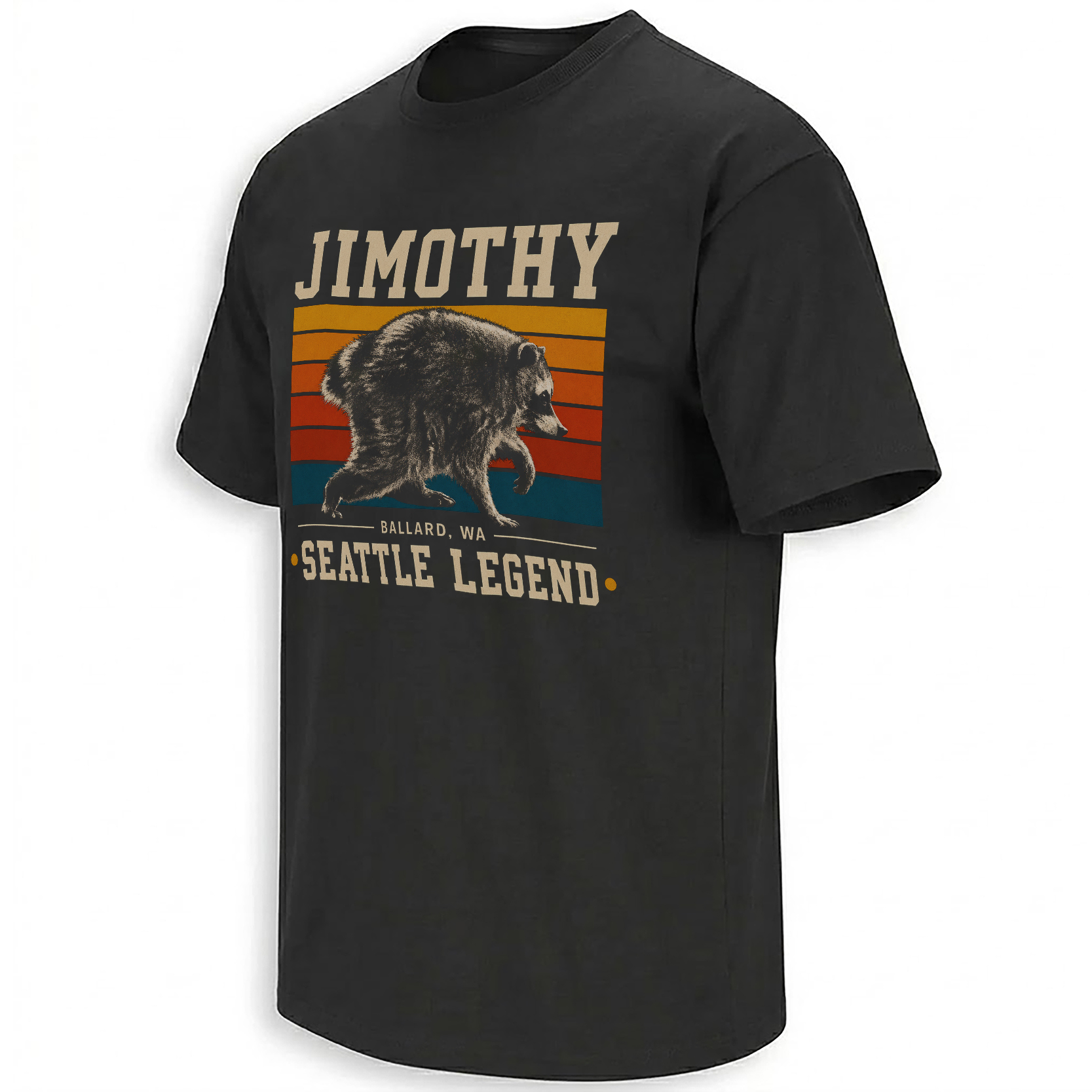 JIMOTHY SHIRT – Ballard Raccoon Seattle Legend Vintage Tee B JIMOTHY SHIRT – Ballard Raccoon Seattle Legend Vintage Tee B