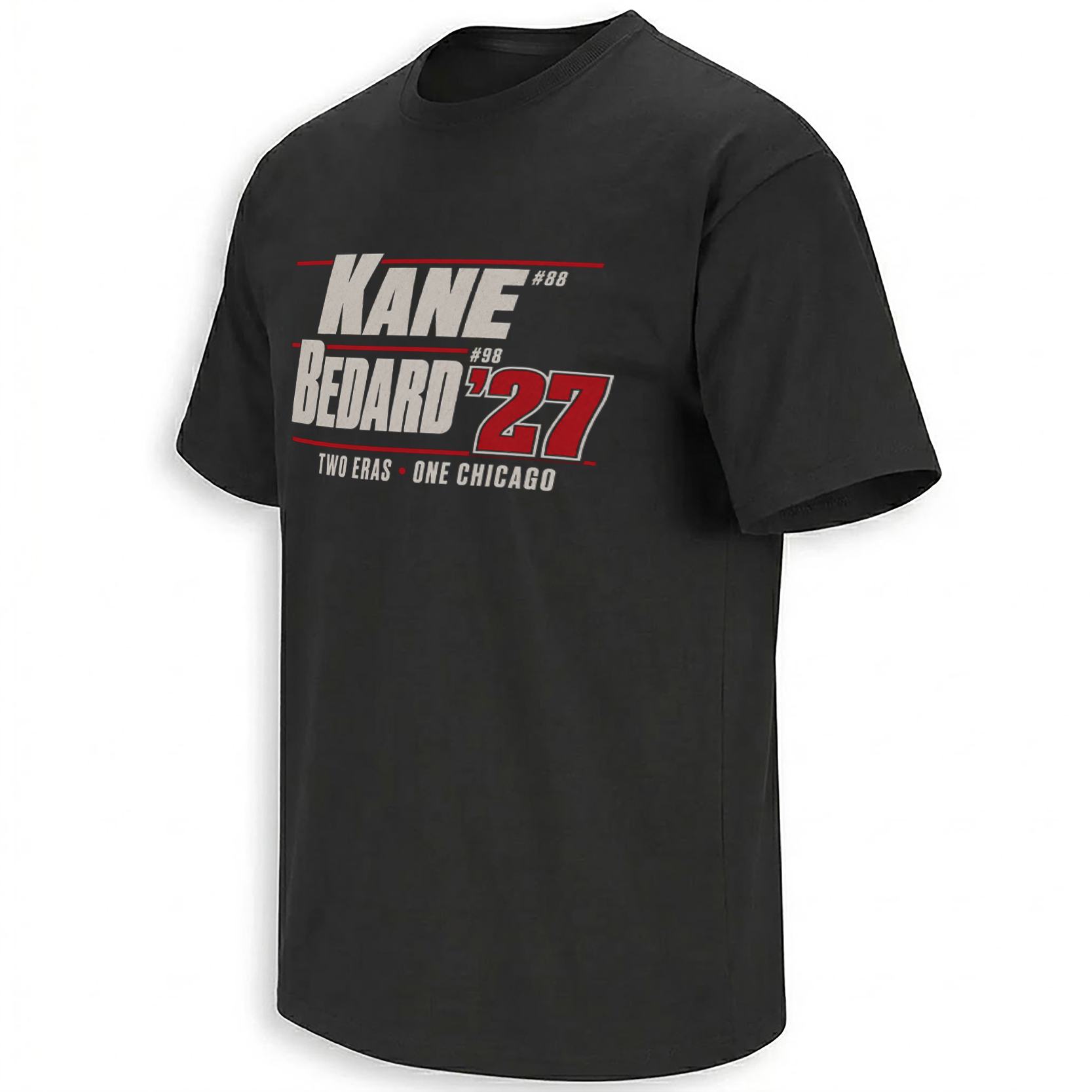 Kane 88 Bedard 98 2027 Two Eras One Chicago hockey design
