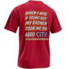 WHEN I WAS A YOUNG BOY MY FATHER TOOK ME TO LEGO CITY SHIRT – Black Parade River Meme Tee