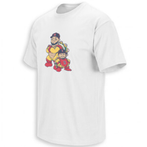 BOWSER & MINI BOWSER SHIRT – Willson Contreras #40 & Caleb Durbin #5 Boston Red Sox Duo Tee
