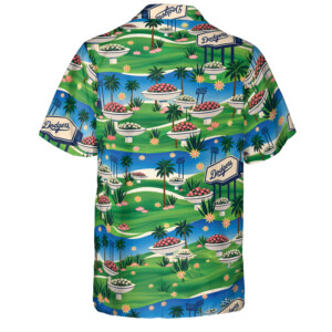 DODGERS HAWAIIAN SHIRT NIGHT SHIRT – Los Angeles Tropical Stadium Button Up B