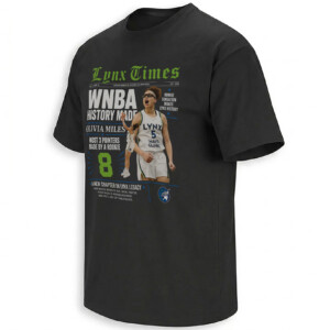 OLIVIA MILES WNBA HISTORY SHIRT – Minnesota Lynx Rookie Record Tee