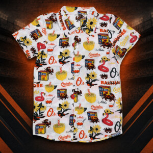 BIRDLAND HAWAIIAN SHIRT 2026 – Baltimore Orioles Old Bay Camden Yards Giveaway Shirt