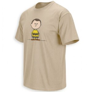 CHARLIE KIRK BROWN SHIRT Viral Kirkified Cartoon Meme Tee S