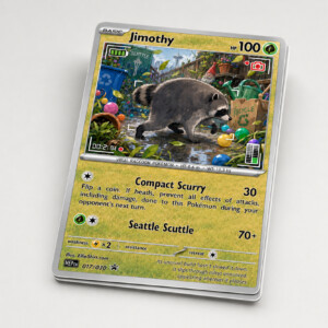 JIMOTHY METAL WALLET CARD – Seattle Viral Raccoon Collectible Card F