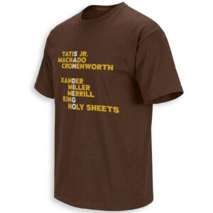 SAN DIEGO PADRES NAMES 2026 SHIRT – Tatis Jr., Machado, Merrill & Holy Sheets Roster Tee