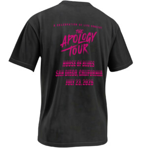 20 THE APOLOGY TOUR SHIRT Transformers The Movie 40th Anniversary – Celebration of Life Concert B