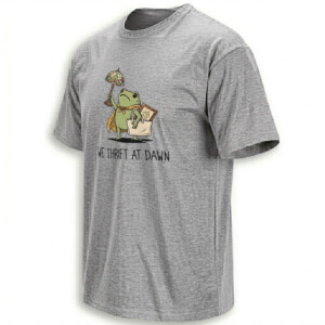 WE THRIFT AT DAWN SHIRT – Vintage Frog Thrifting Treasure Hunter Tee G