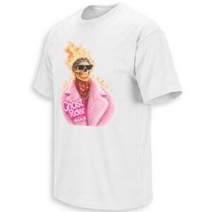 GHOST RIDER FILMED FOR IMAX SHIRT – Ryan Gosling Kenergy Pink Fur Hellfire Tee