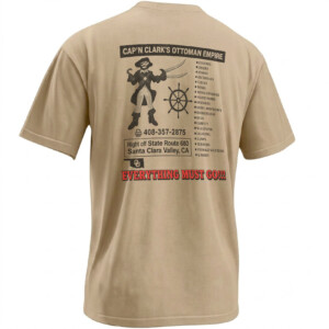 CAP’N CLARK’S OTTOMAN EMPIRE SHIRT – Backrooms Everything Must Go OU Logo Tee B