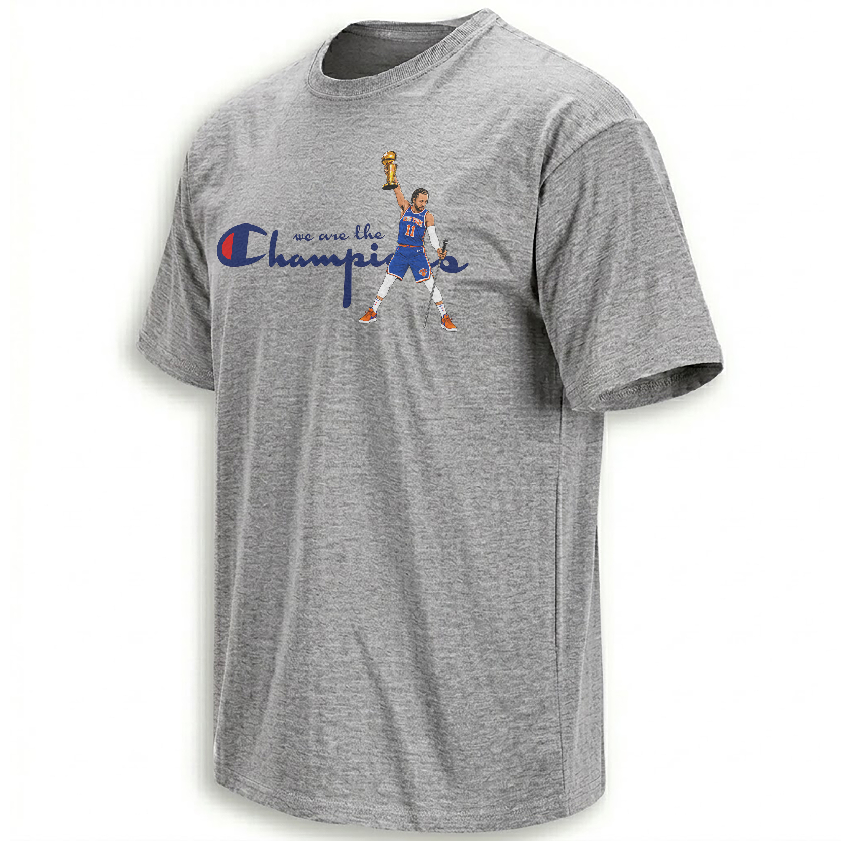 We Are The Champion Shirt Jalen Brunson Knicks on sport grey shirt