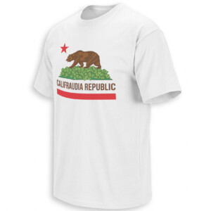 CALIFRAUDIA REPUBLIC SHIRT – California Bear Money Fraud Satire Tee W